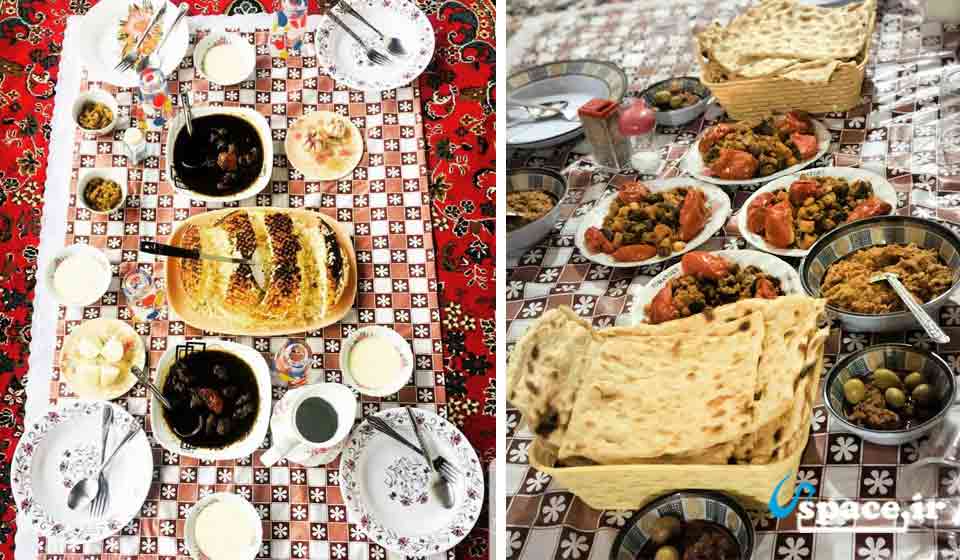 غذای سنتی در  اقامتگاه بوم گردی روخانکول-روستای براگور استان گیلان