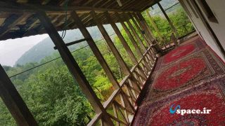 ایوان اقامتگاه بوم گردی روخانکول-روستای براگور رودبار استان گیلان